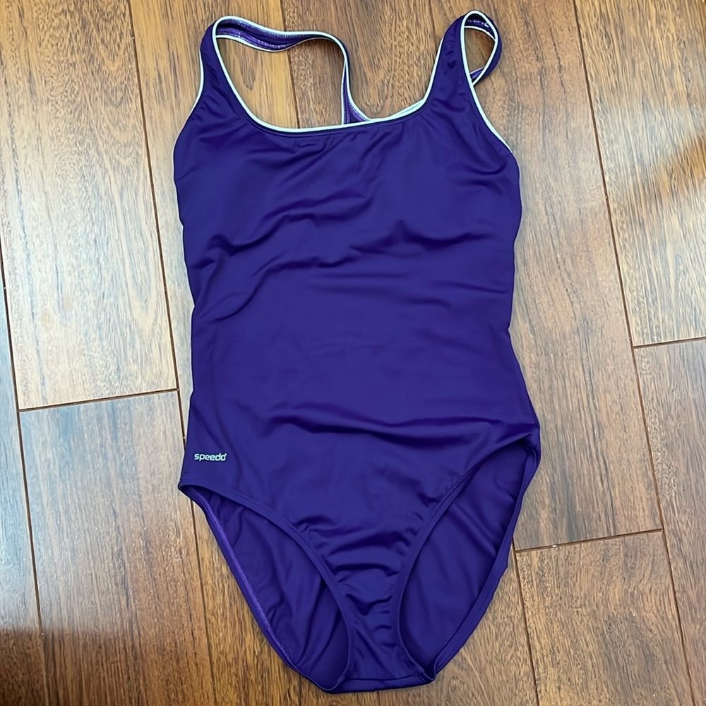 Women’s purple Speedo swimsuit size 12.